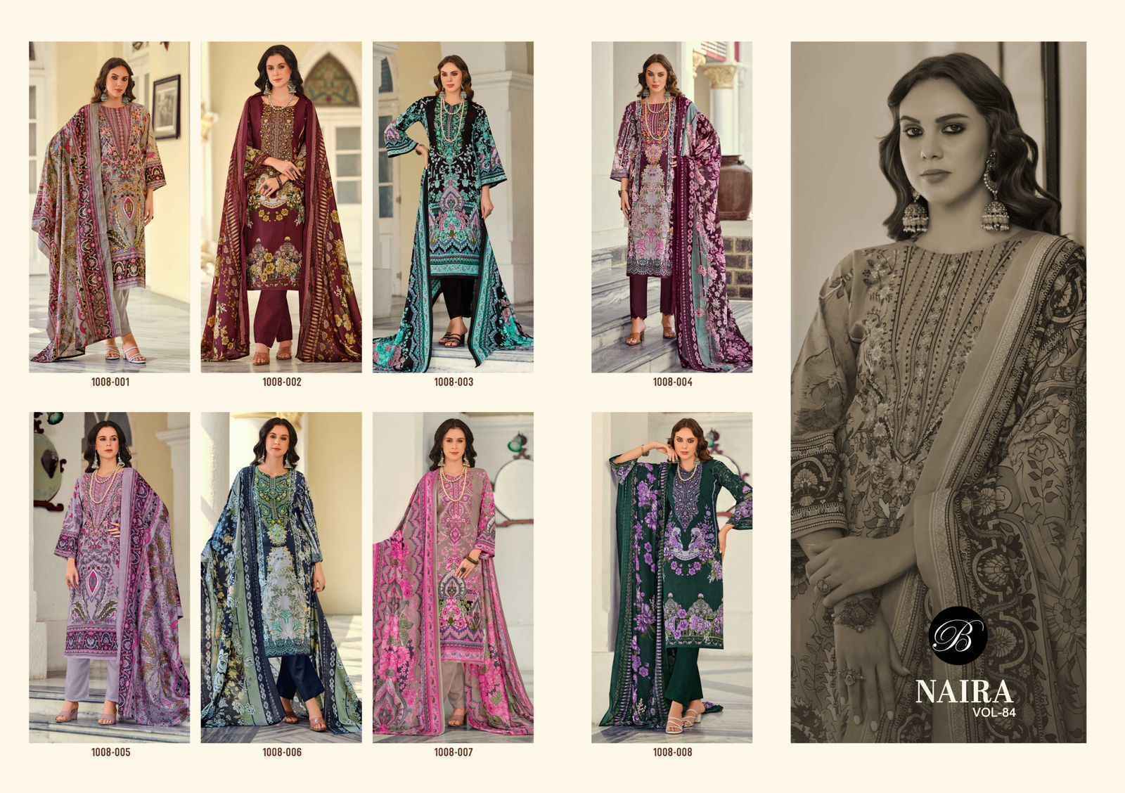 Belliza Naira Vol 84 Cotton Dress Material 8 pcs Cataloge