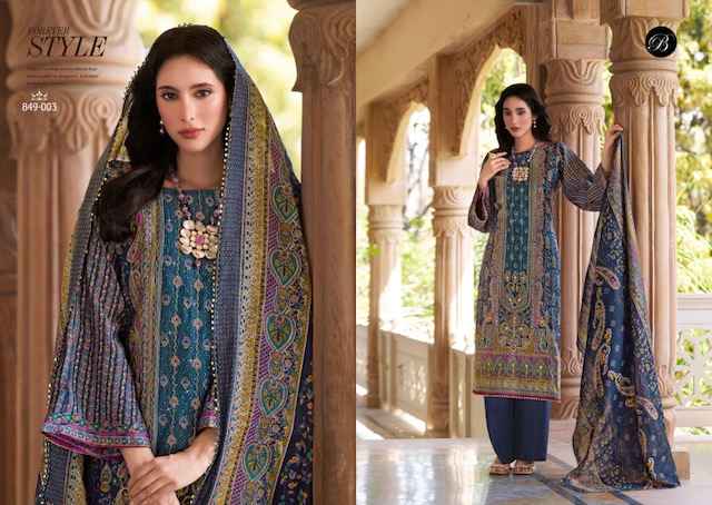 Belliza Nusrat Vol 5 Viscose Musline Dress Material 6 pcs Catalogue