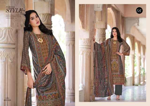 Belliza Nusrat Vol 5 Viscose Musline Dress Material 6 pcs Catalogue