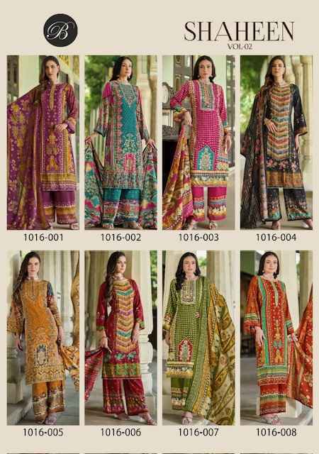 Belliza Shaheen Vol 2 Viscouse Reyon Dress Material 8 pcs Catalogue