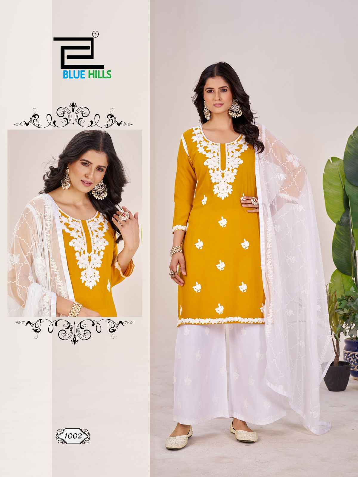 Blue Hills Heer Rayon Kurti Combo 4 pcs Catalogue