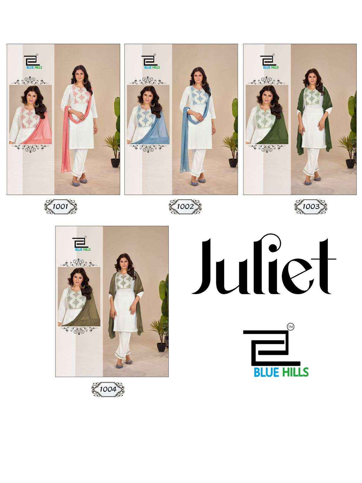 Blue Hills Juliet Rayon Kurti Combo 4 pcs Catalogue