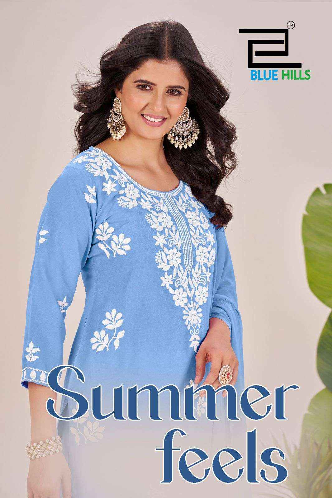 Blue Hills Summer Feels Rayon Kurti Combo 4 pcs Catalogue
