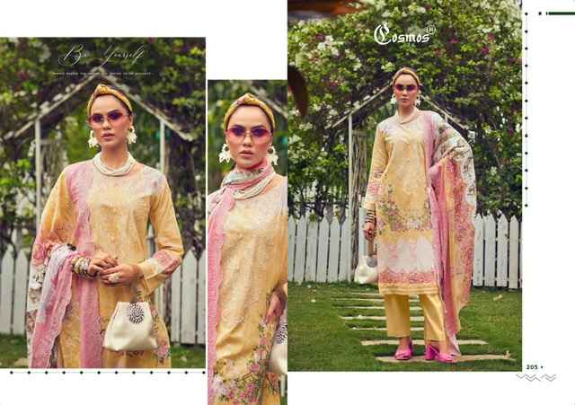 Cosmos Needle Wonder Vol 2 Lawn Cotton Dress Material 8 pcs Catalogue