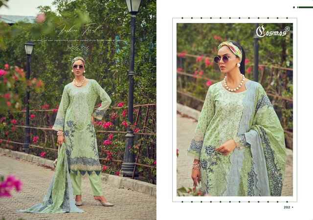 Cosmos Needle Wonder Vol 2 Lawn Cotton Dress Material 8 pcs Catalogue