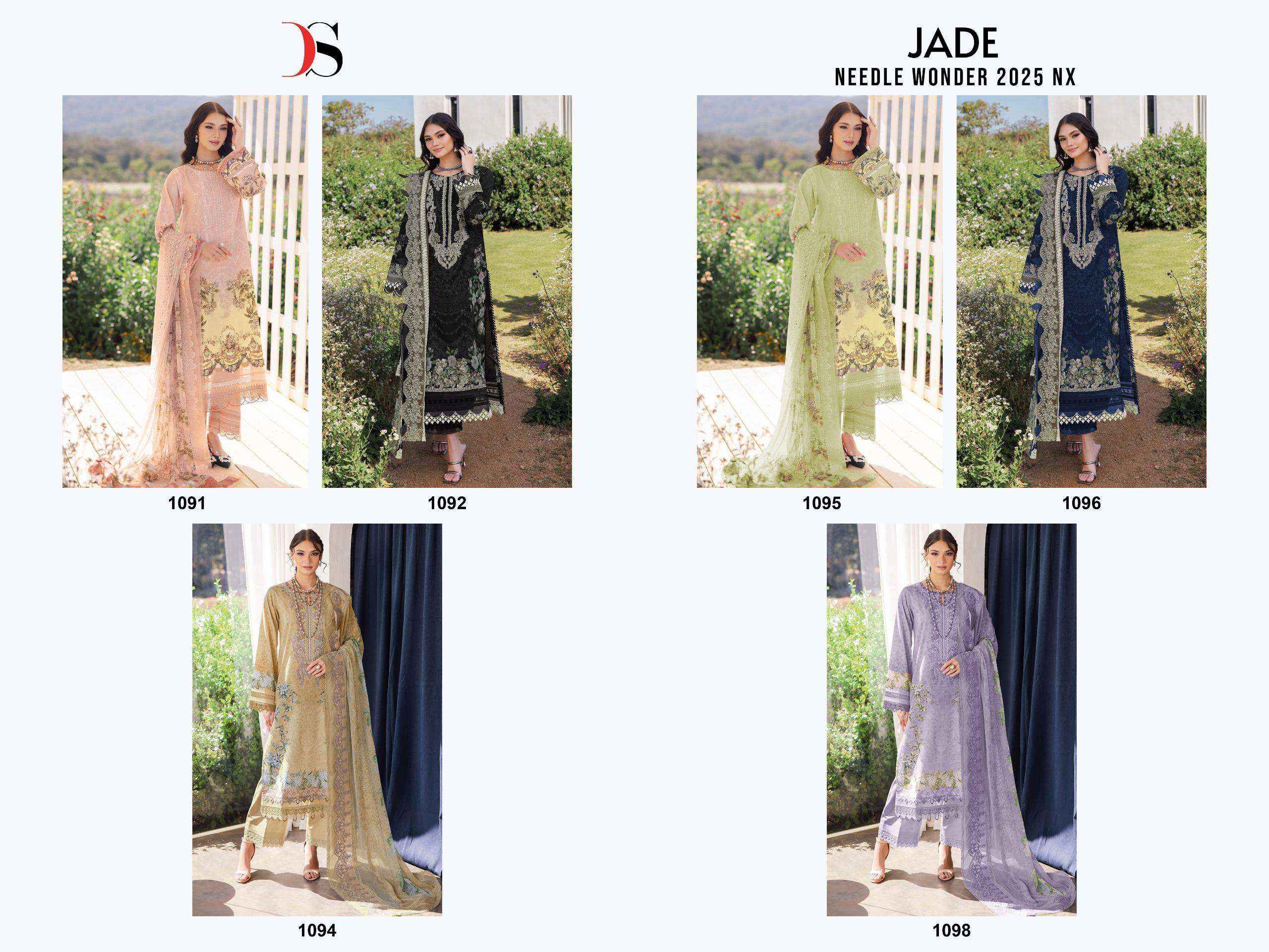 Deepsy Jade Needle Wonder 2025 Nx Cotton Dress Material 6 pcs Catalogue