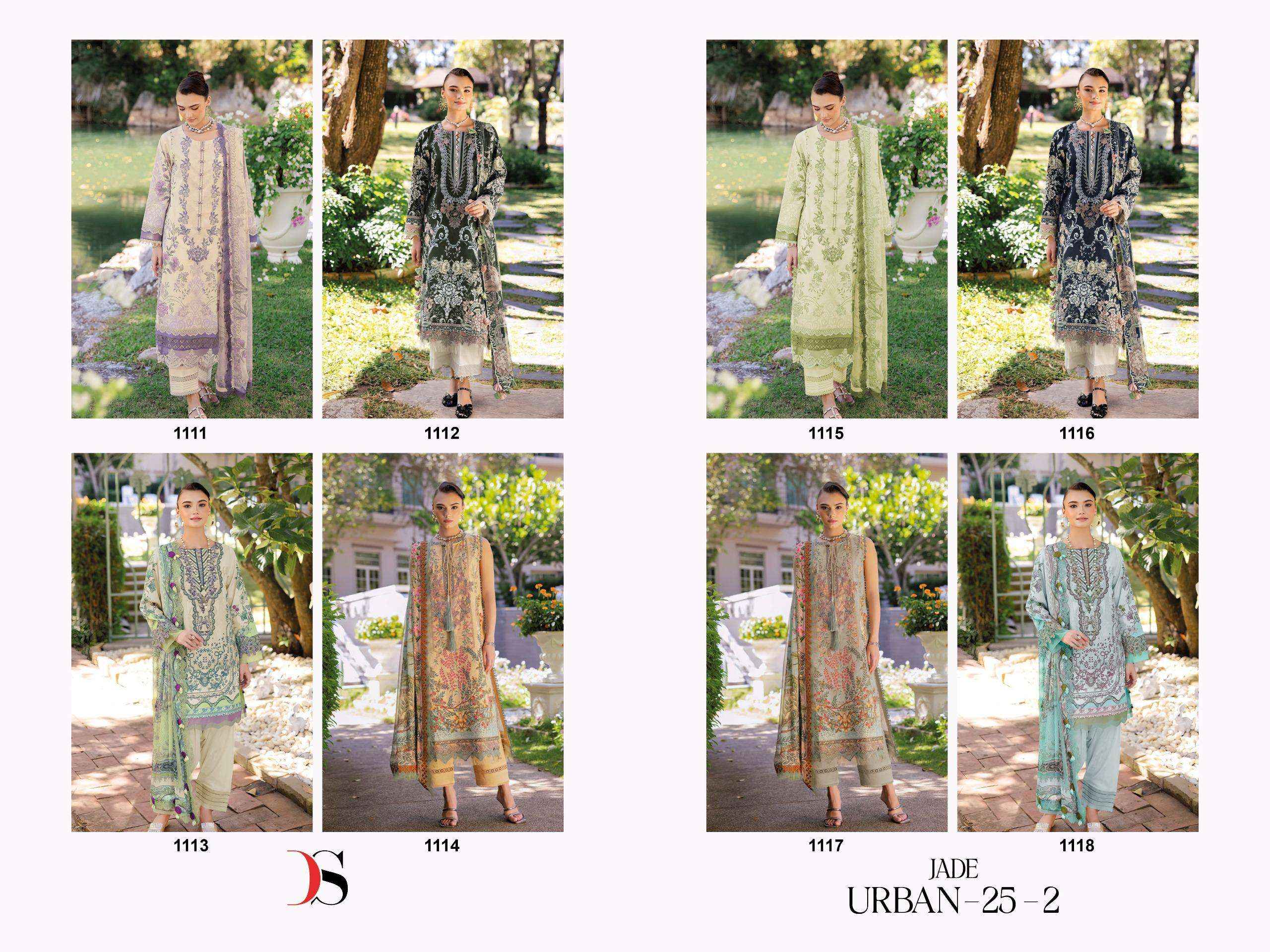 Deepsy Jade Urban 25-2 Cotton Dress Material 8 pcs Catalogue