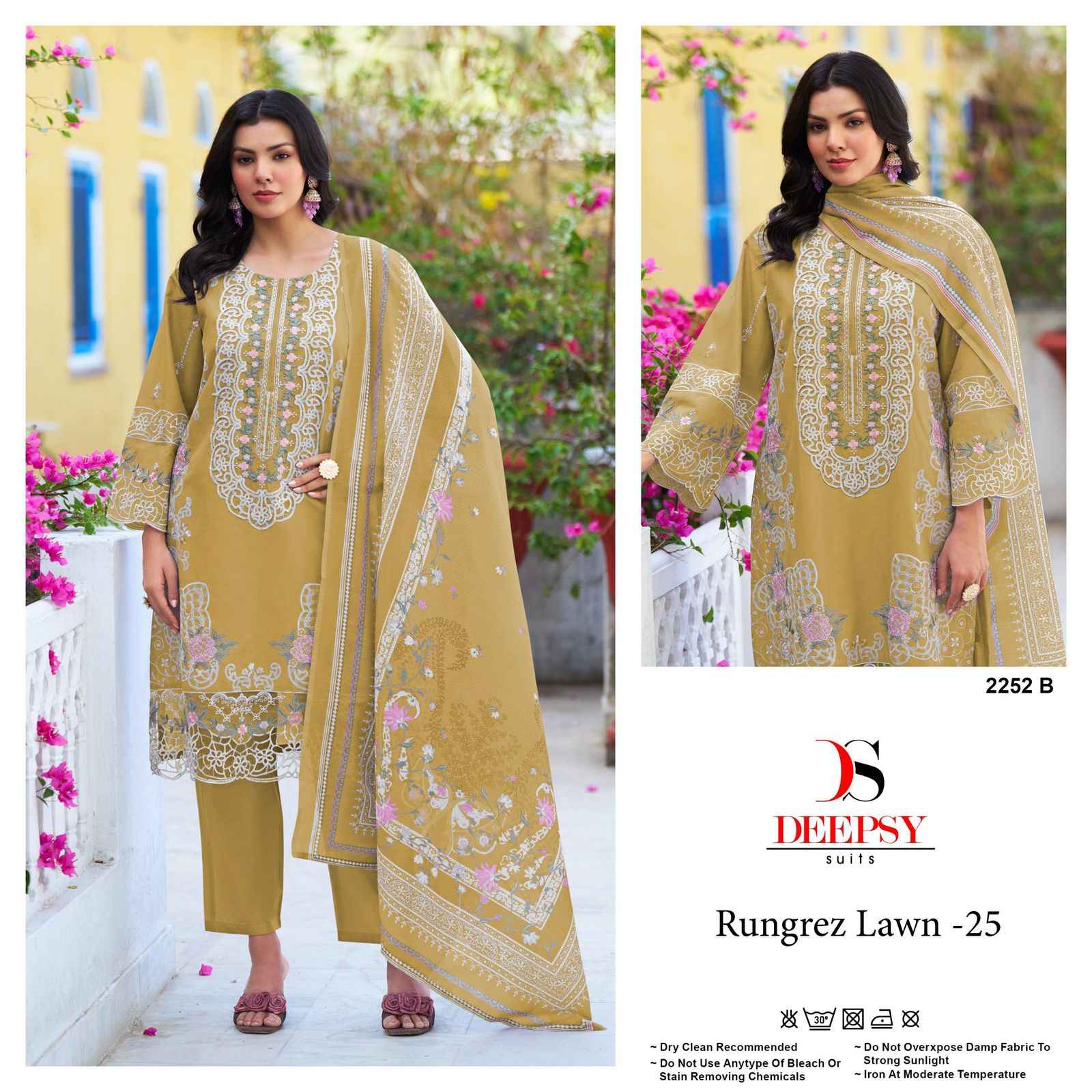 Deepsy Rungrez Lawn Vol 25 Cotton Dress Material 4 pcs Catalogue