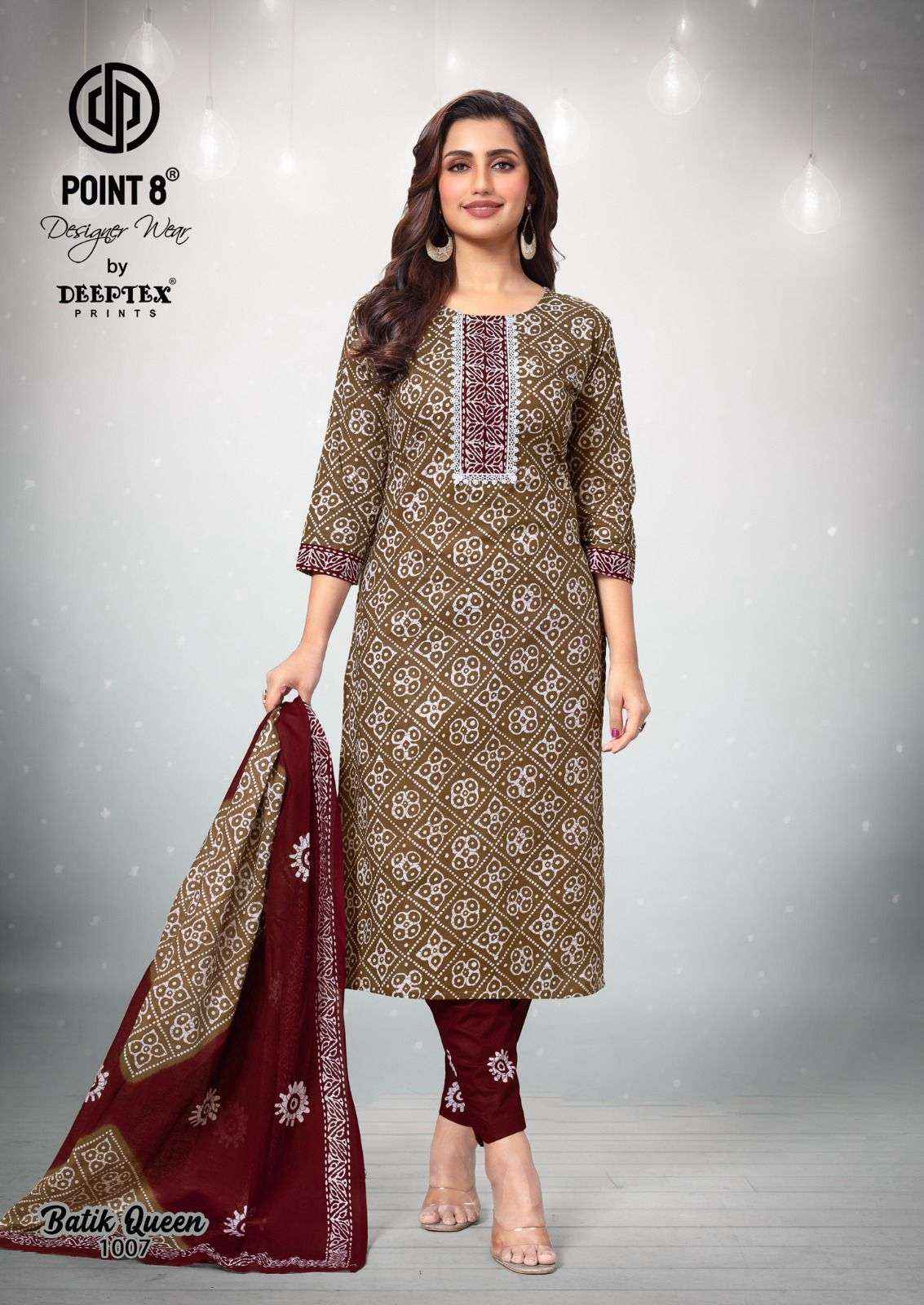 Deeptex Batik Queen Vol 1 Readymade Cotton Dress 10 pcs Catalogue