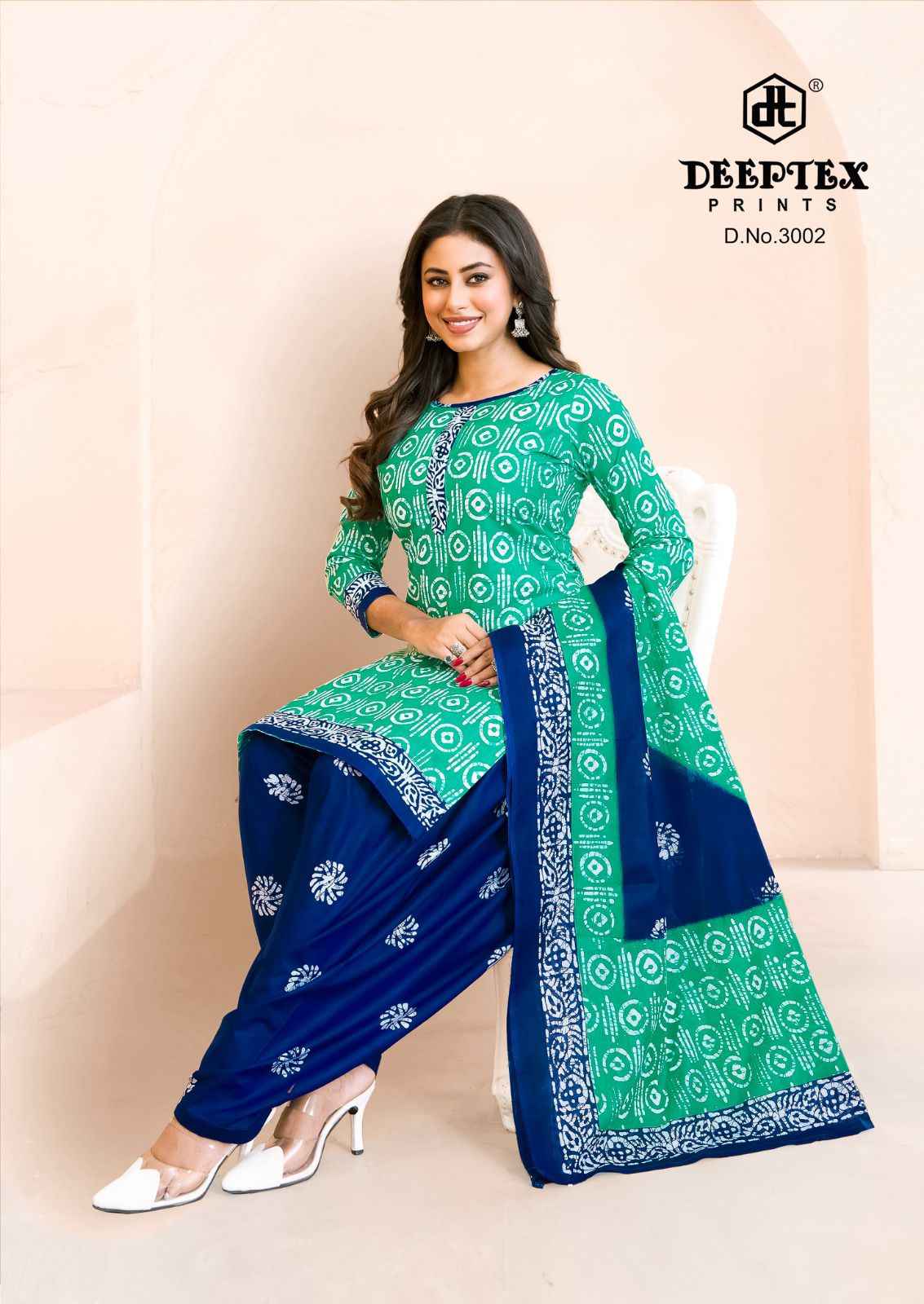 Deeptex Prints Batik Plus Vol 30 Cotton Dress Material 10 pcs Catalogue