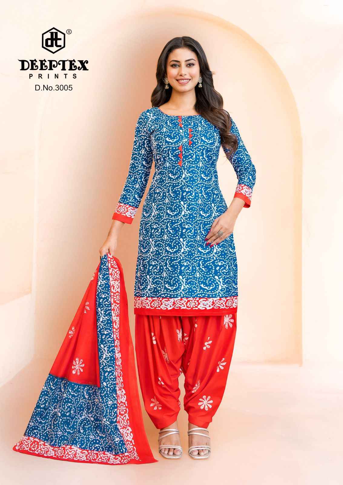 Deeptex Prints Batik Plus Vol 30 Cotton Dress Material 10 pcs Catalogue