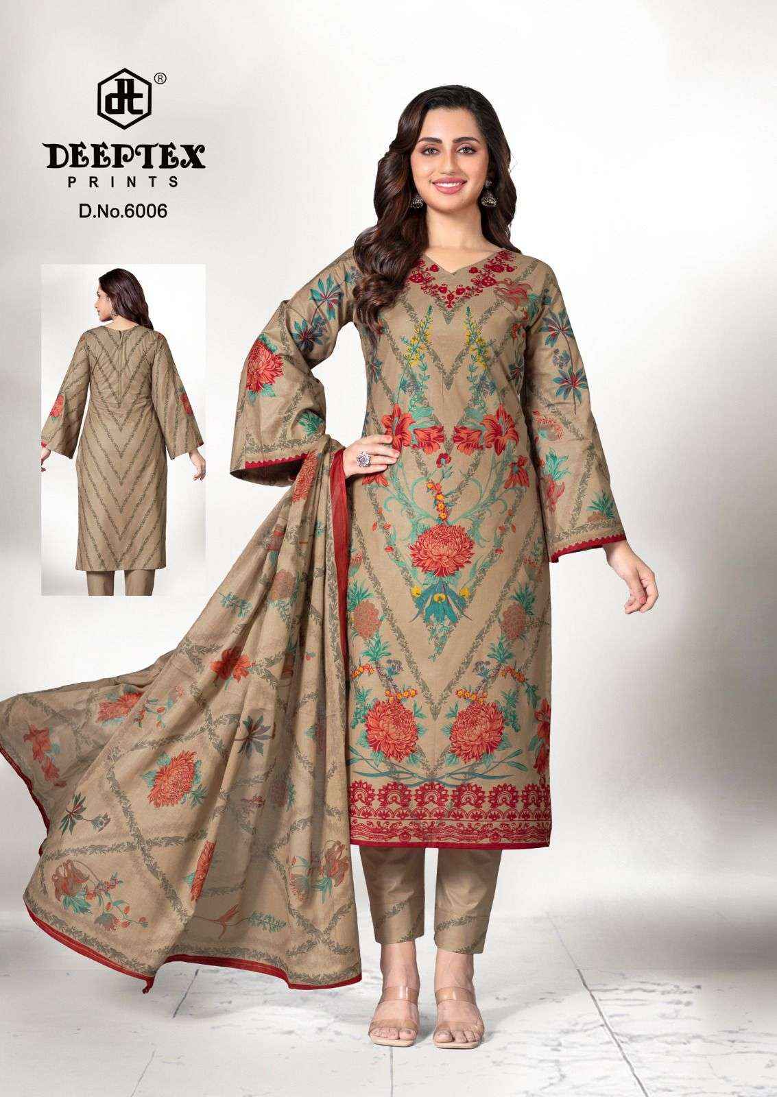 Deeptex Roohi Zara Vol 6 Lawn Cotton Dress Material 8 pcs Catalogue