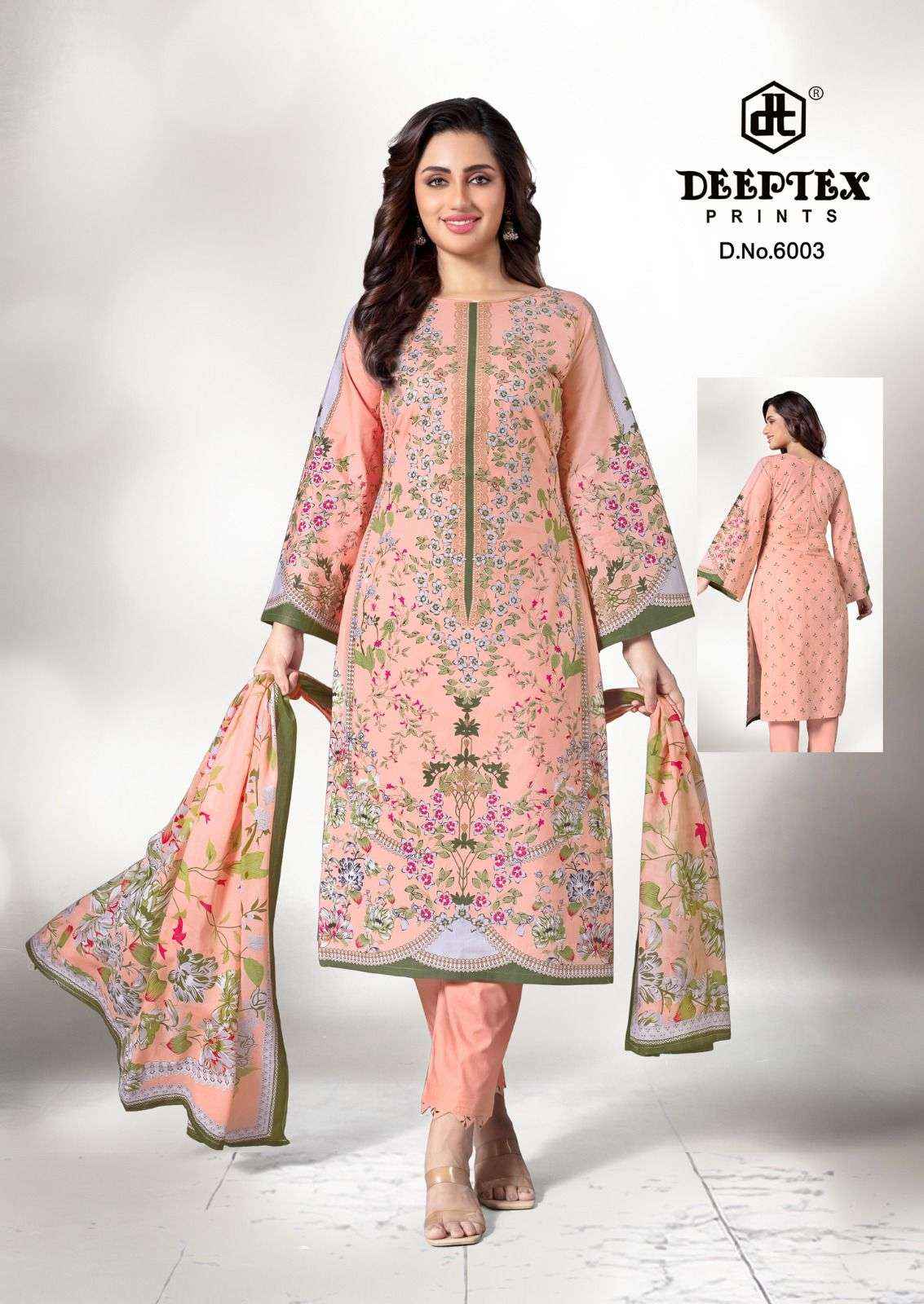 Deeptex Roohi Zara Vol 6 Lawn Cotton Dress Material 8 pcs Catalogue
