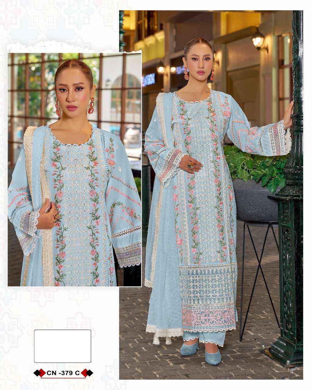 Fepic Crafted Needle Cn 379 Readymade Cotton Dress 3 pcs Catalogue