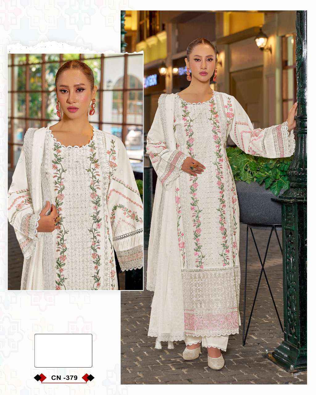 Fepic Crafted Needle Cn 379 Readymade Cotton Dress 3 pcs Catalogue