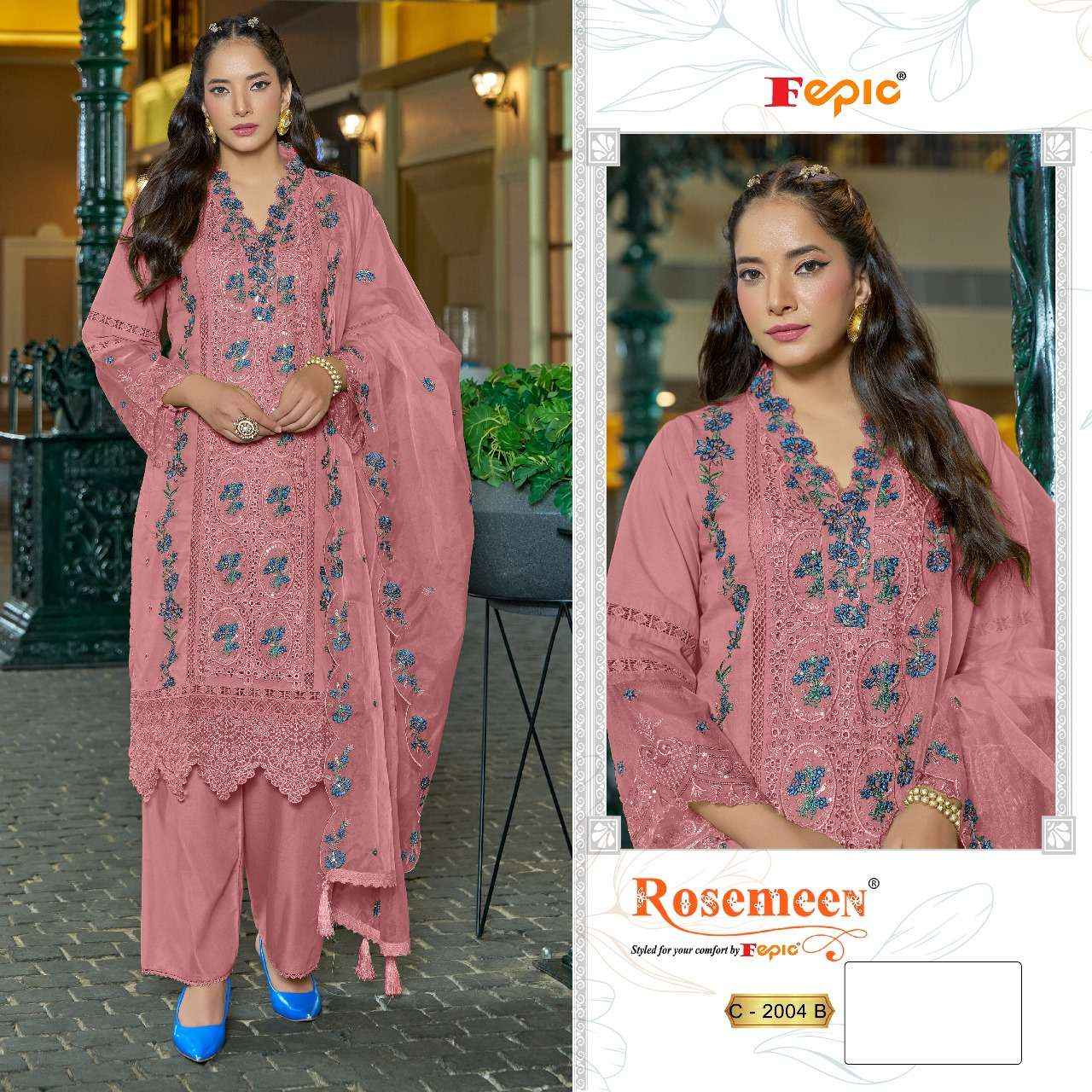 Fepic Rosemeen C 2004 Cotton Dress Material 3 pcs Catalogue