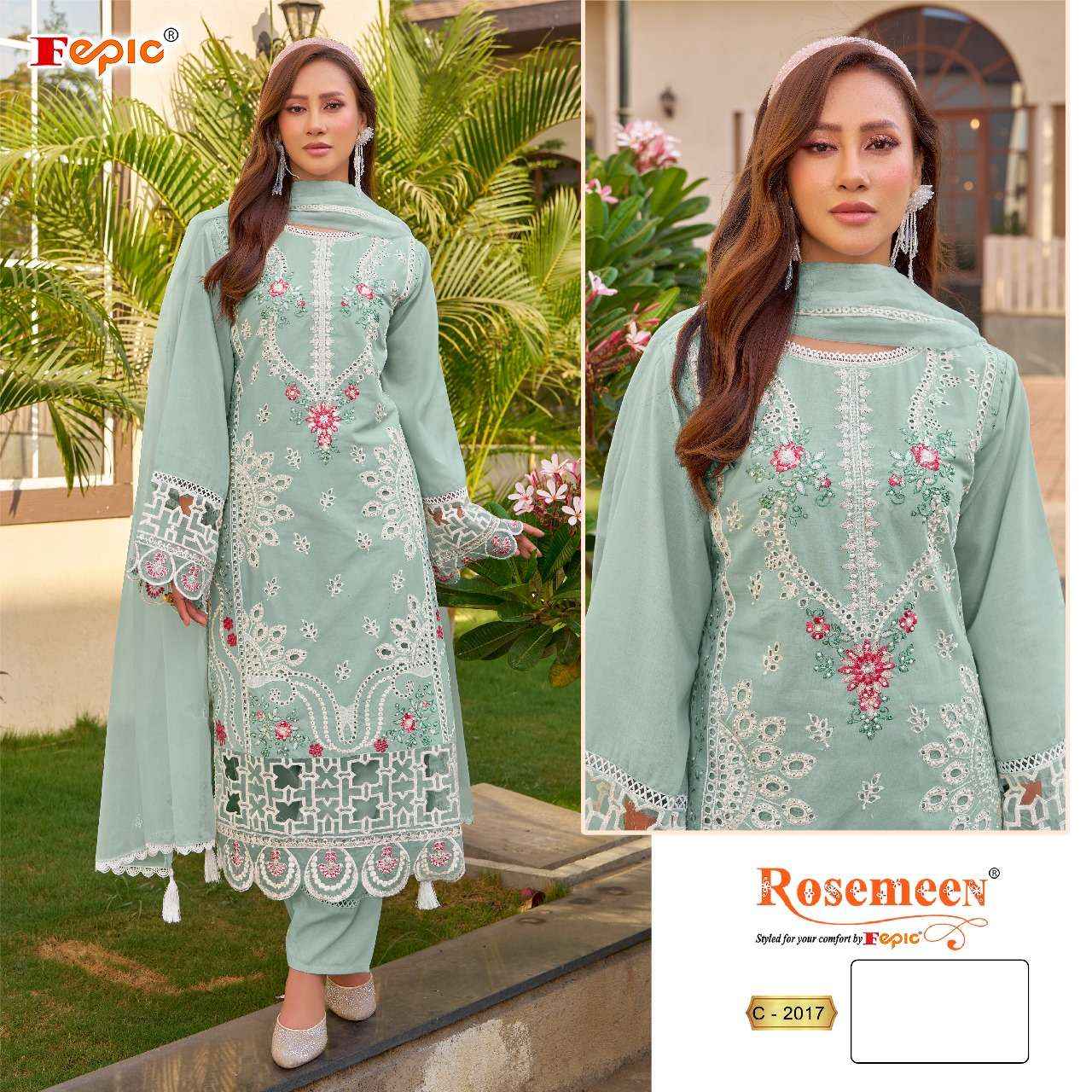 Fepic Rosemeen C 2017 Cotton Dress Material 3 pcs Catalogue