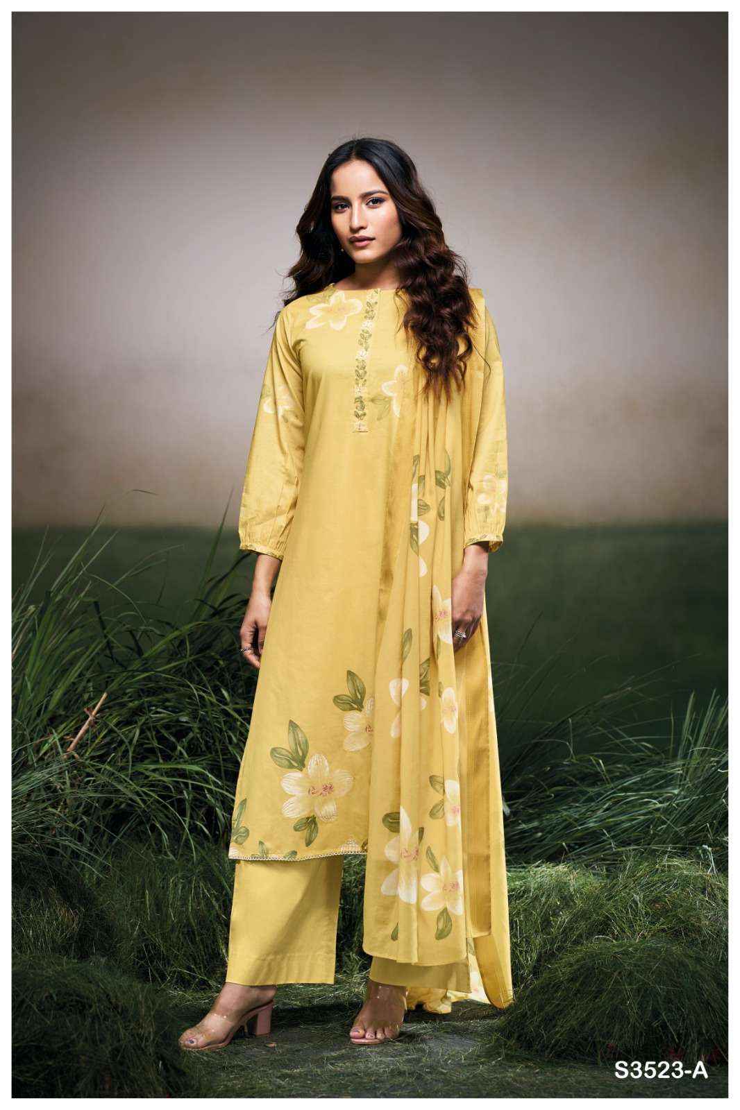 Ganga Faryat 3523 Cotton Dress Material 4 pcs Catalogue
