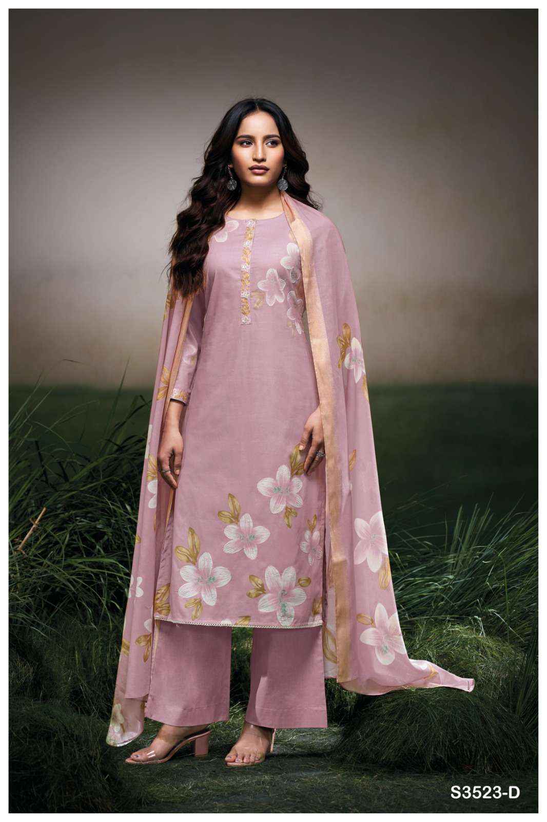 Ganga Faryat 3523 Cotton Dress Material 4 pcs Catalogue