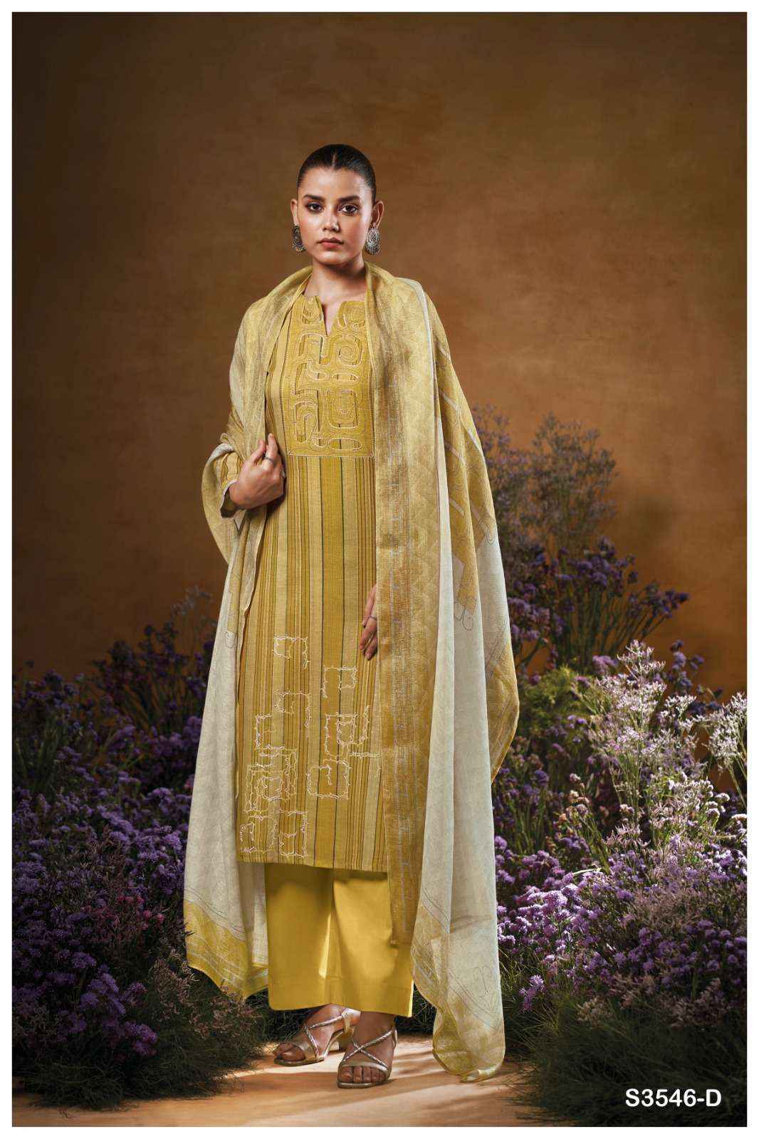 Ganga Tavia 3546 Cotton Dress Material 4 pcs Catalogue