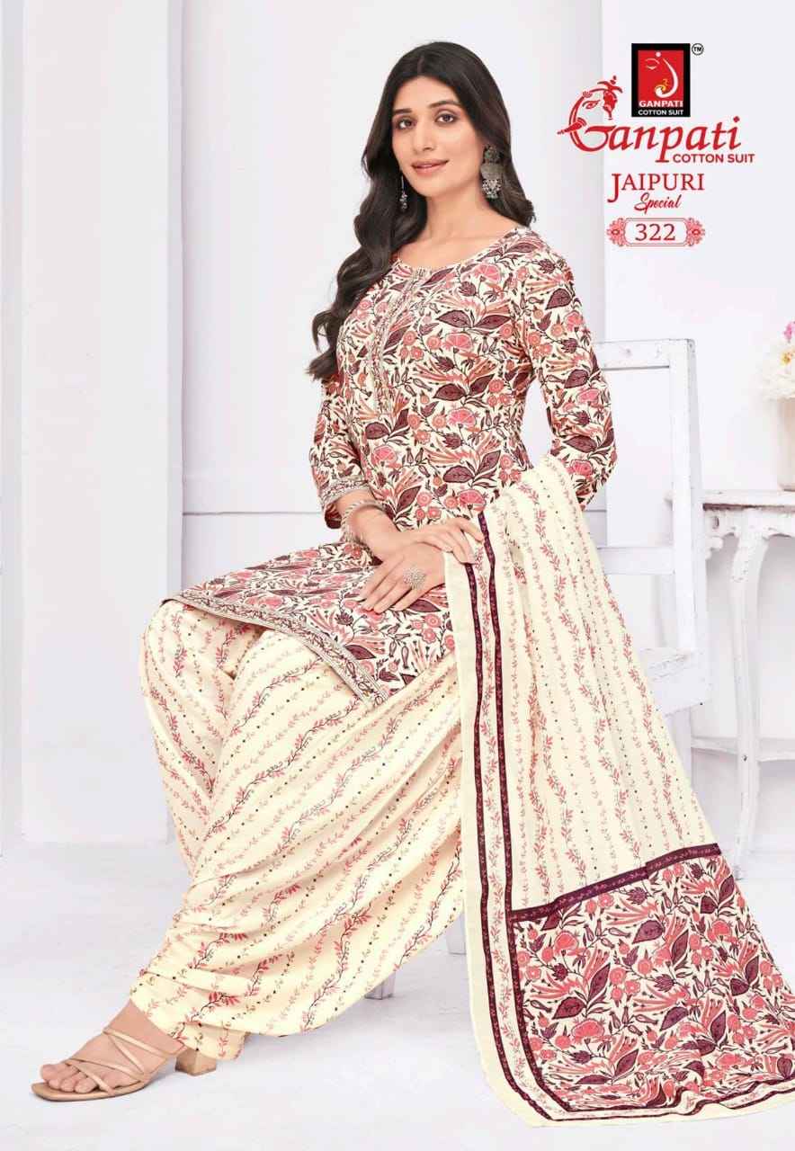Ganpati Jaipuri Special Patiyala Vol 15 Cotton Dress Material 15 pcs Catalogue