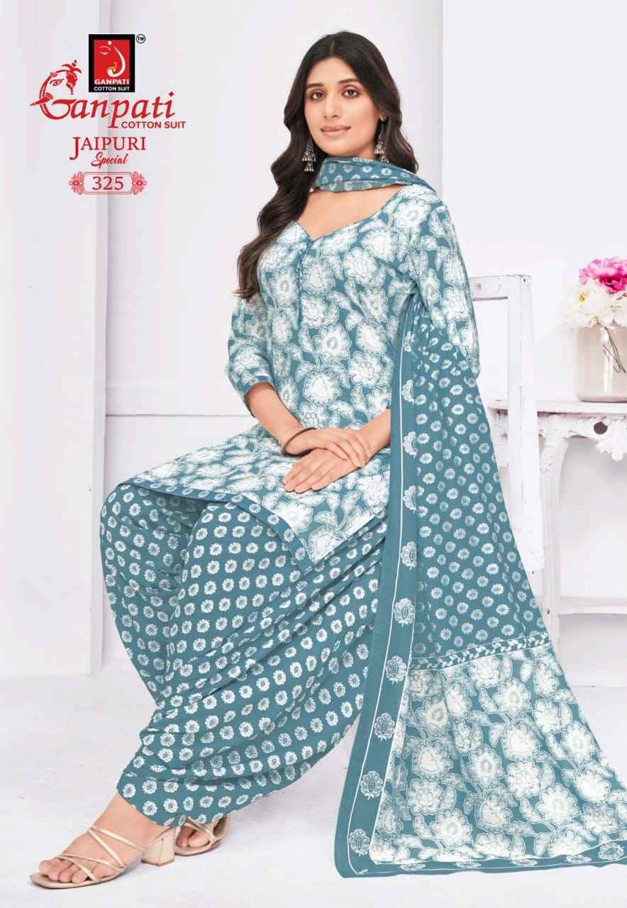 Ganpati Jaipuri Special Patiyala Vol 15 Cotton Dress Material 15 pcs Catalogue