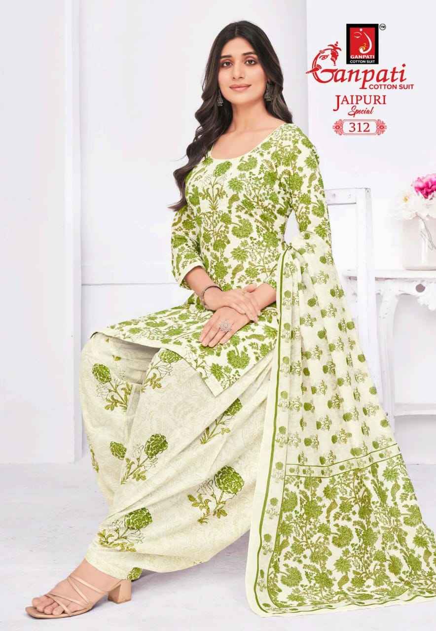Ganpati Jaipuri Special Patiyala Vol 15 Cotton Dress Material 15 pcs Catalogue