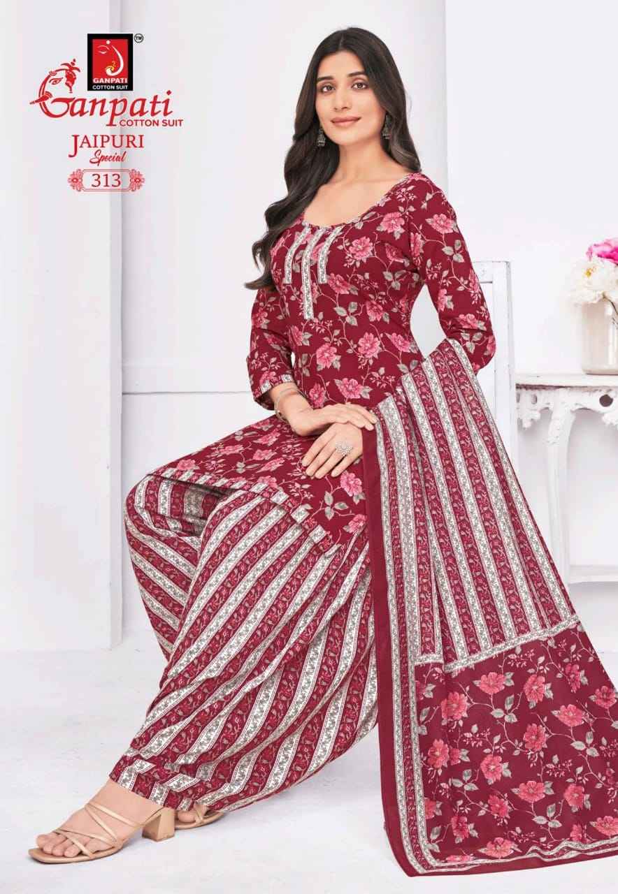 Ganpati Jaipuri Special Patiyala Vol 15 Cotton Dress Material 15 pcs Catalogue