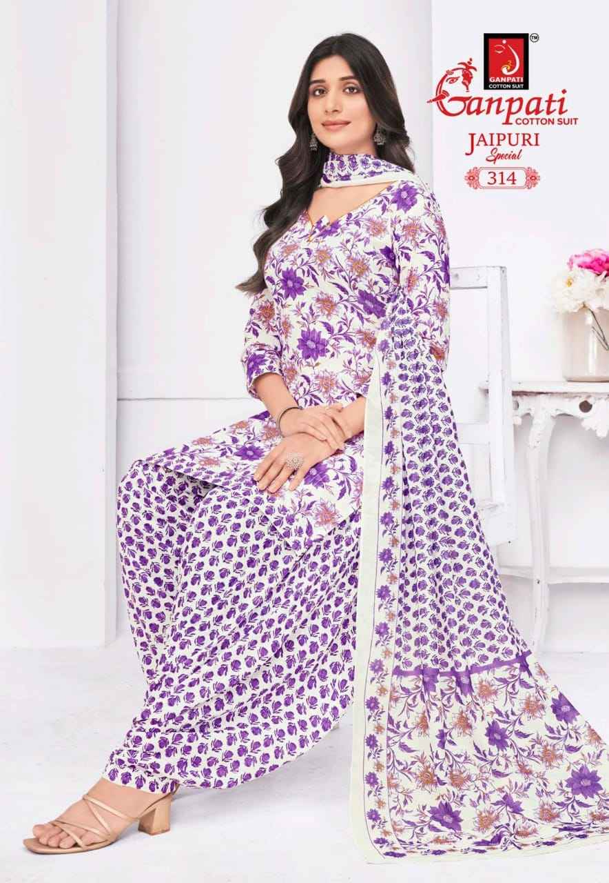 Ganpati Jaipuri Special Patiyala Vol 15 Cotton Dress Material 15 pcs Catalogue