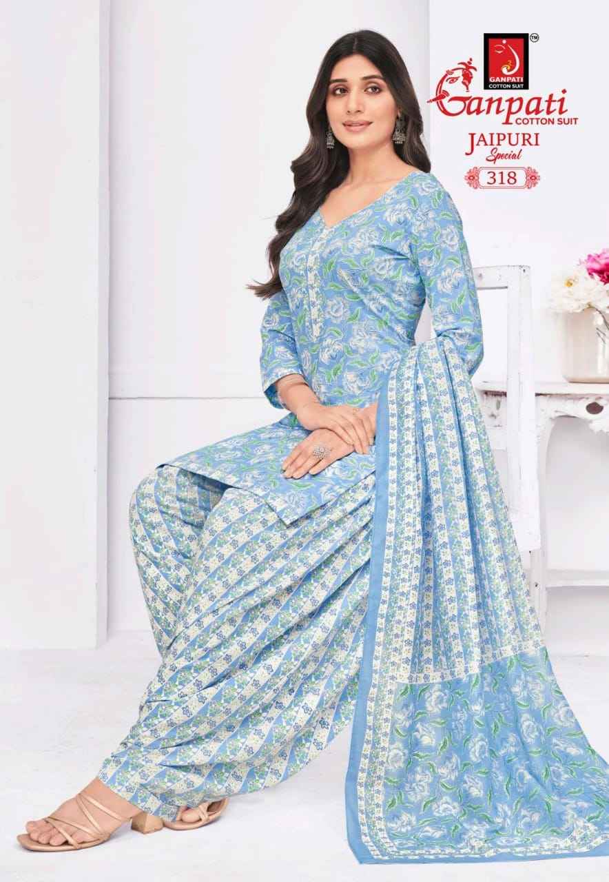 Ganpati Jaipuri Special Patiyala Vol 15 Cotton Dress Material 15 pcs Catalogue