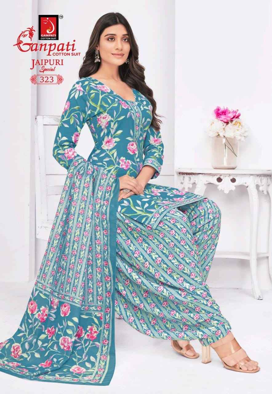 Ganpati Jaipuri Special Patiyala Vol 15 Cotton Dress Material 15 pcs Catalogue