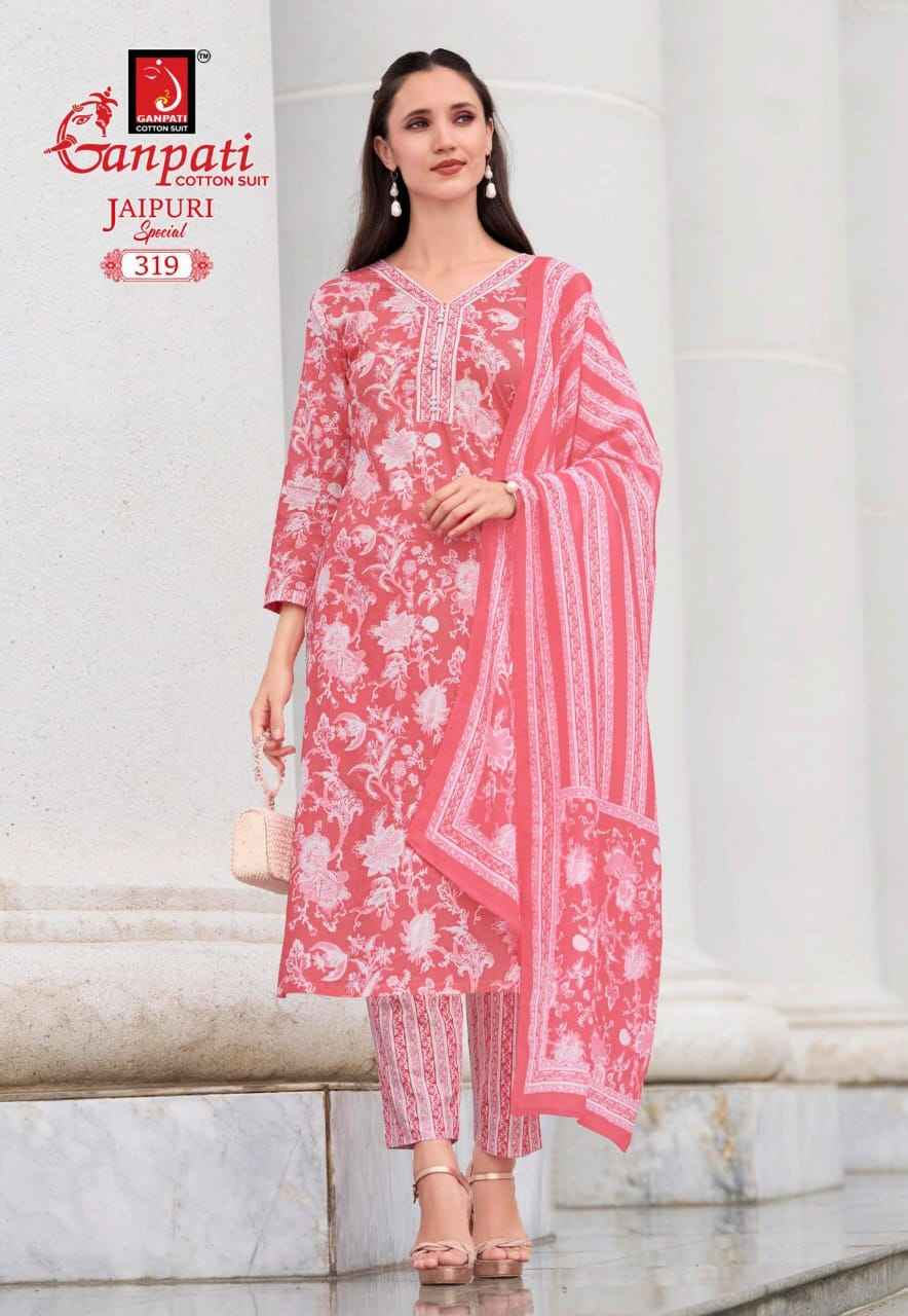 Ganpati Jaipuri Special Vol 15 Cotton Dress Material 15 pcs Catalogue