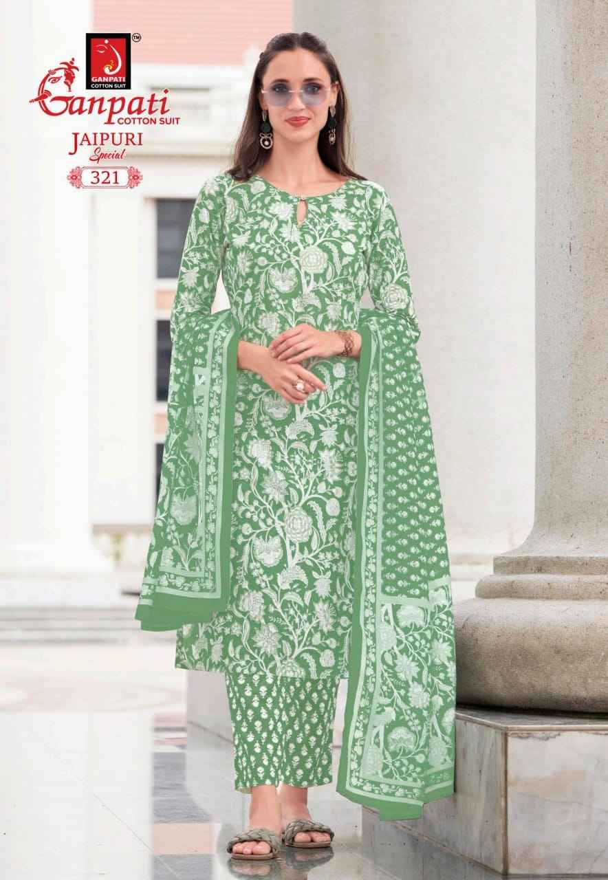 Ganpati Jaipuri Special Vol 15 Cotton Dress Material 15 pcs Catalogue