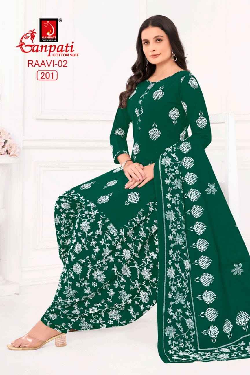 Ganpati Raavi Vol 2 Cotton Dress Material 6 pcs Catalogue