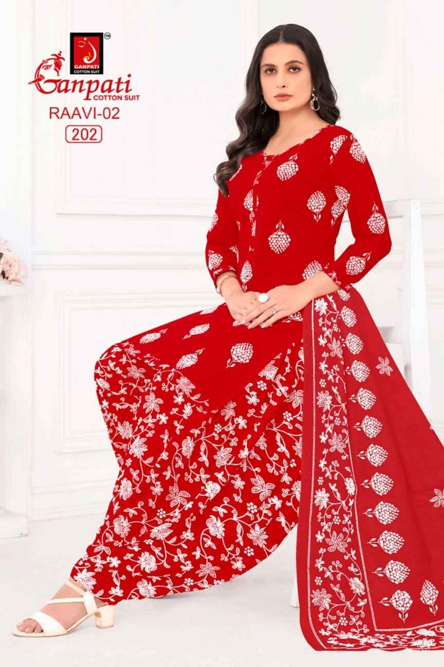 Ganpati Raavi Vol 2 Cotton Dress Material 6 pcs Catalogue