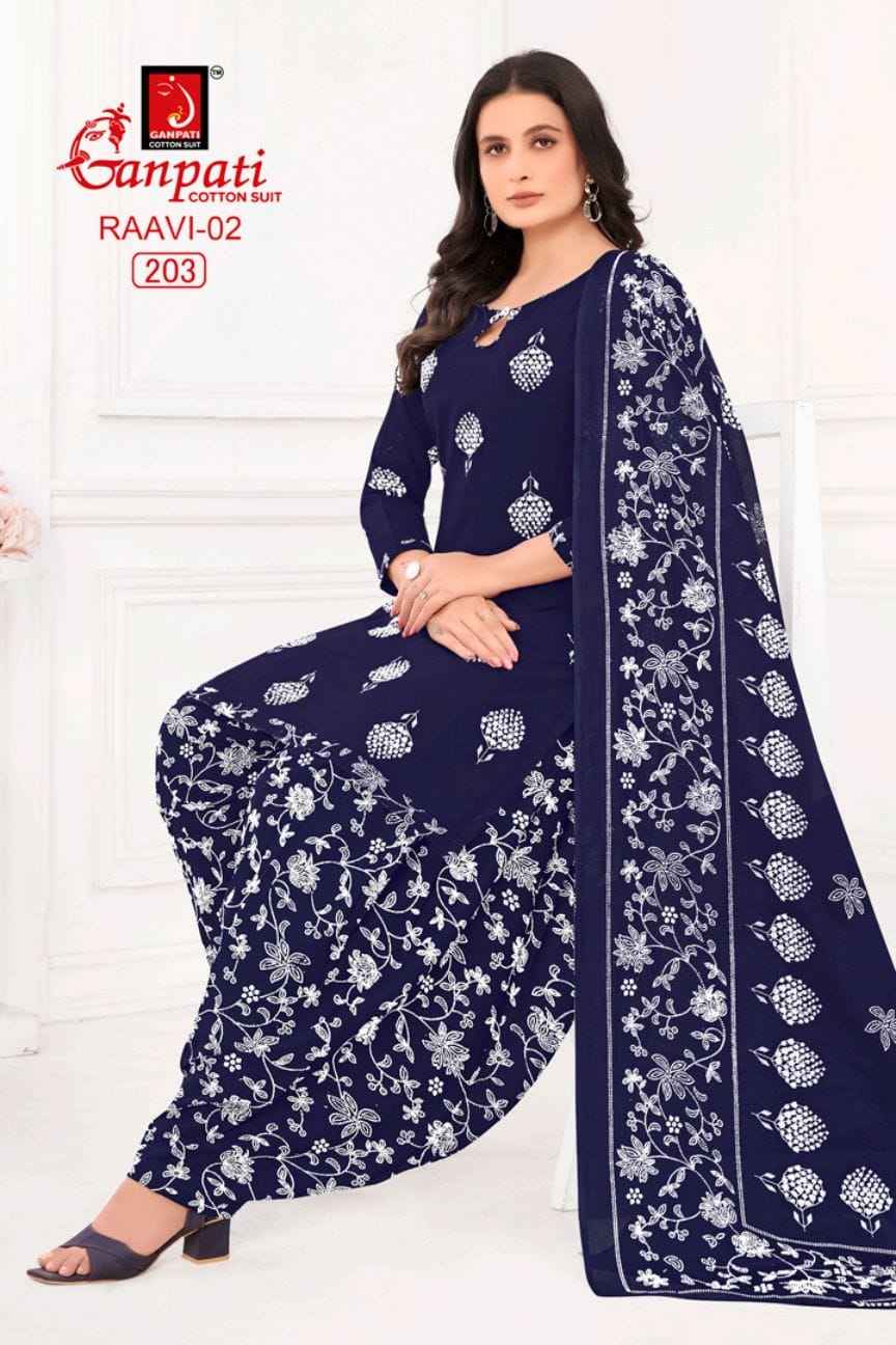 Ganpati Raavi Vol 2 Cotton Dress Material 6 pcs Catalogue