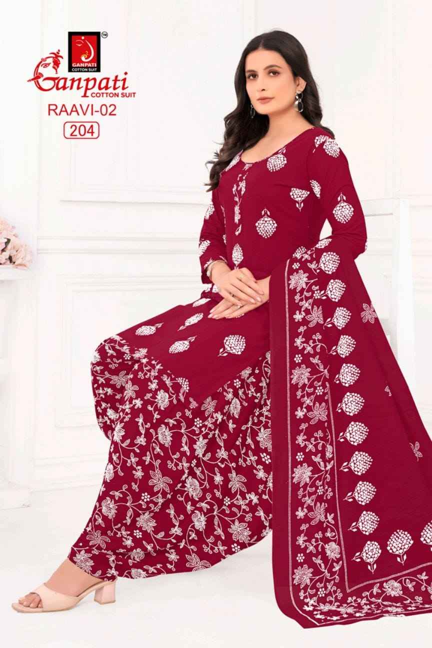 Ganpati Raavi Vol 2 Cotton Dress Material 6 pcs Catalogue