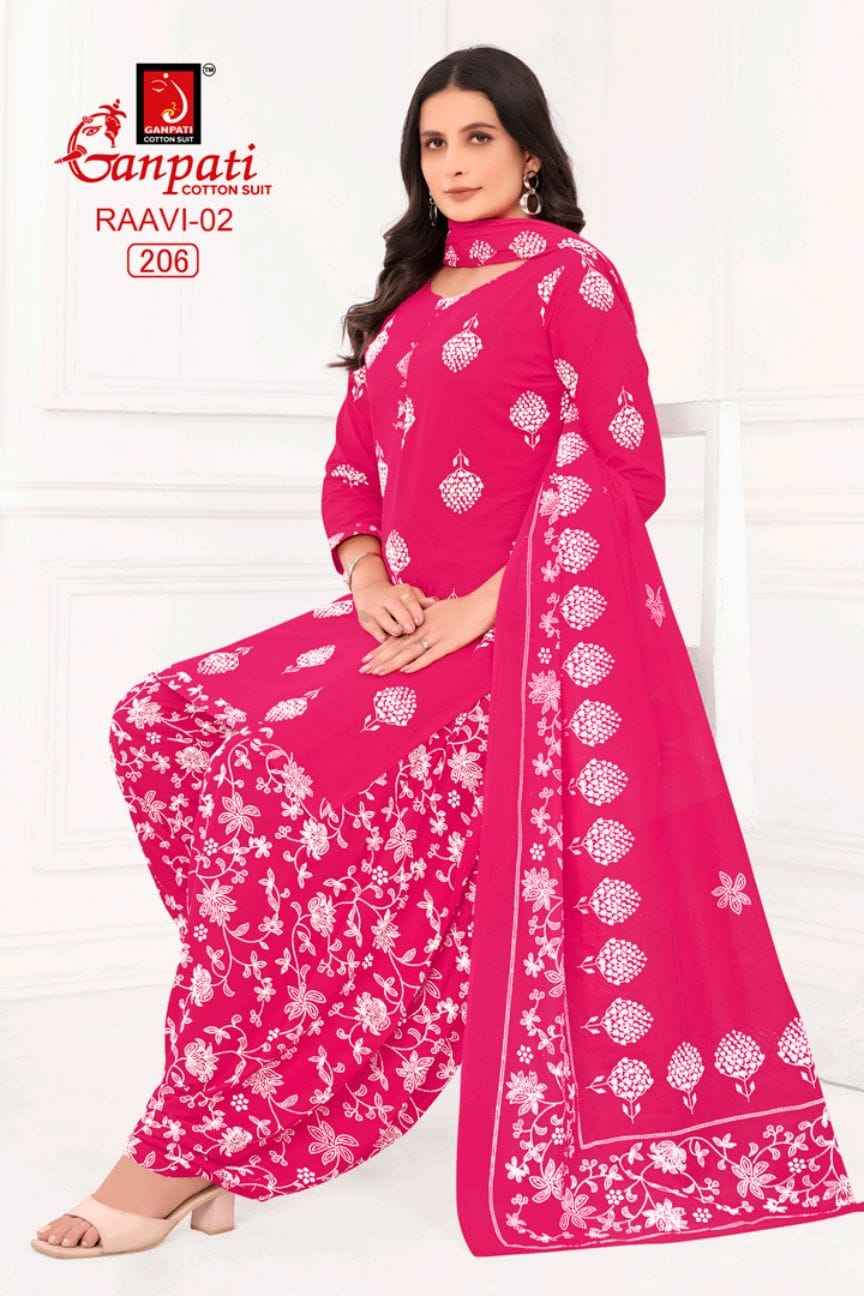 Ganpati Raavi Vol 2 Cotton Dress Material 6 pcs Catalogue