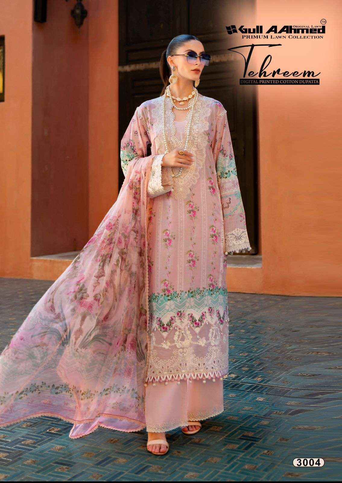 Gull Aahmed Tehreem Vol 3 Lawn Cotton Dress Material 6 pcs Catalogue