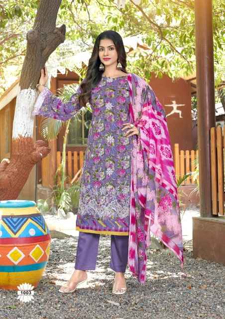 Hala Mira Nur Chikankari Vol 1 Cotton Dress Material 6 pcs Catalogue