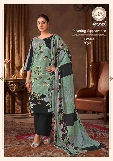 Harshit Fashion Hezal Viscose Reyon Dress Material 6 pcs Catalogue