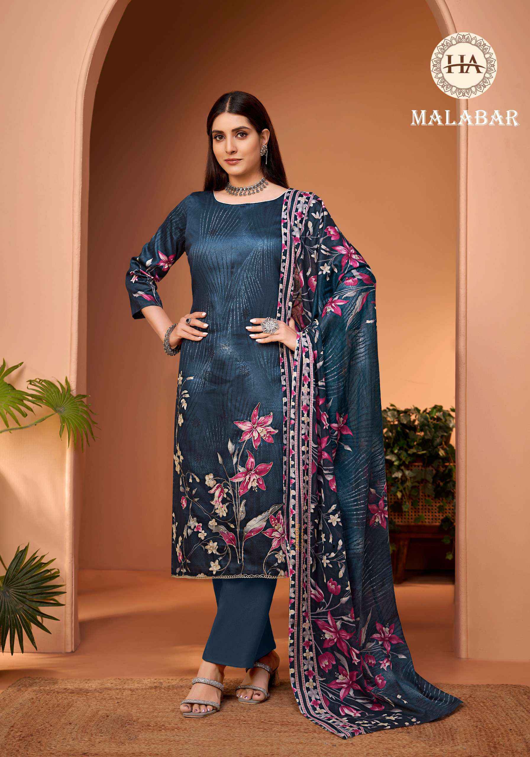 Harshit Fashion Malabar Jam Cotton Dress Material 6 pcs Catalogue