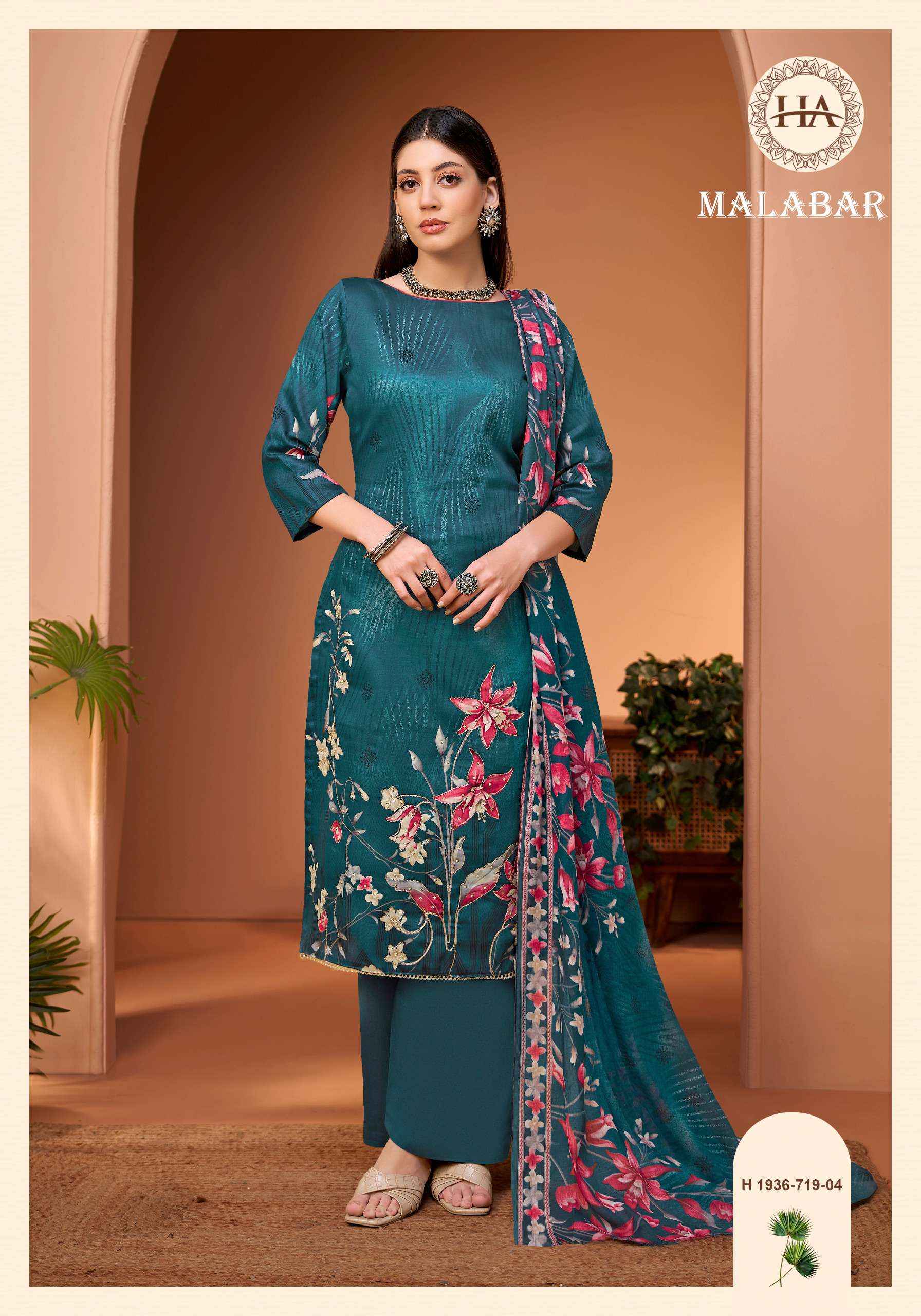 Harshit Fashion Malabar Jam Cotton Dress Material 6 pcs Catalogue
