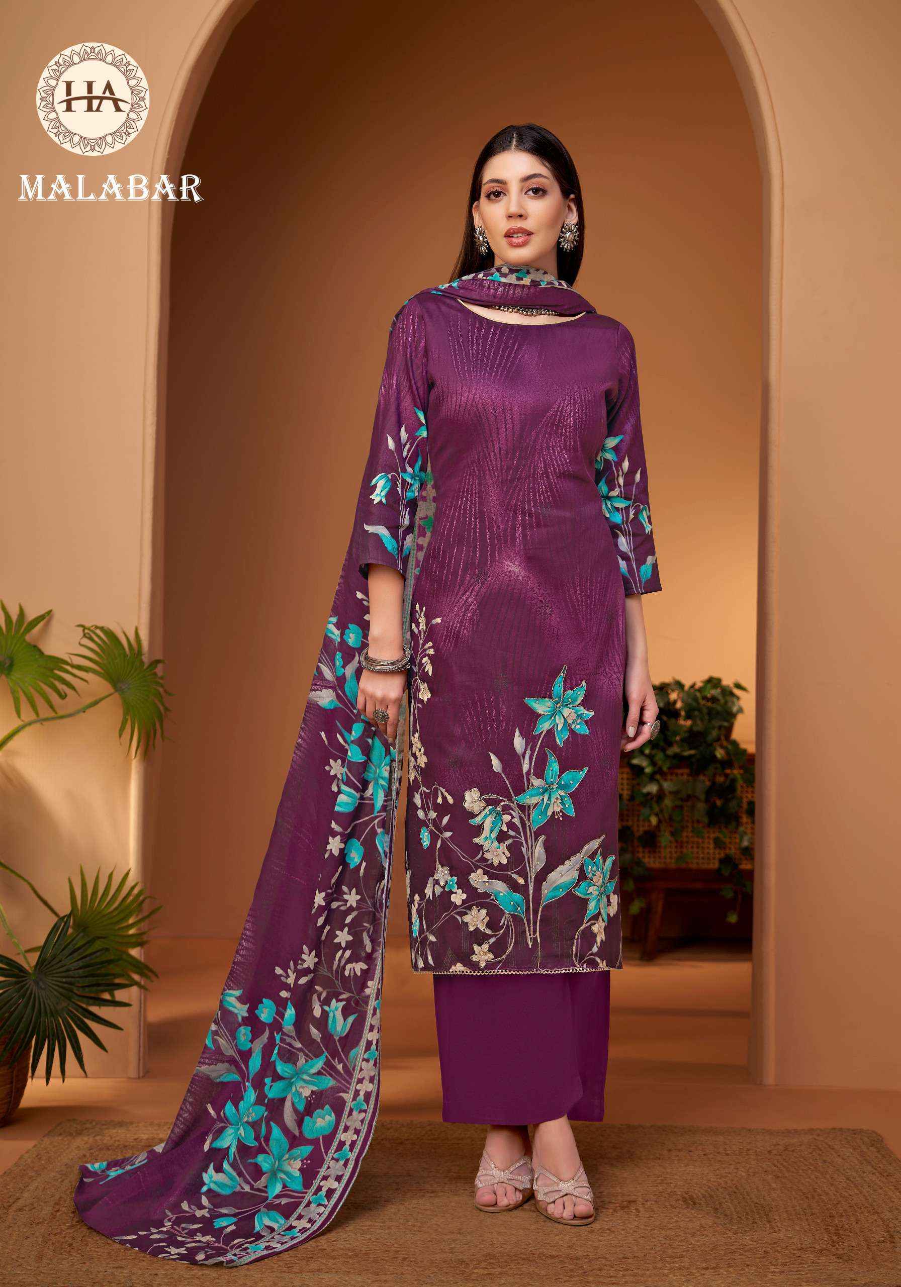 Harshit Fashion Malabar Jam Cotton Dress Material 6 pcs Catalogue