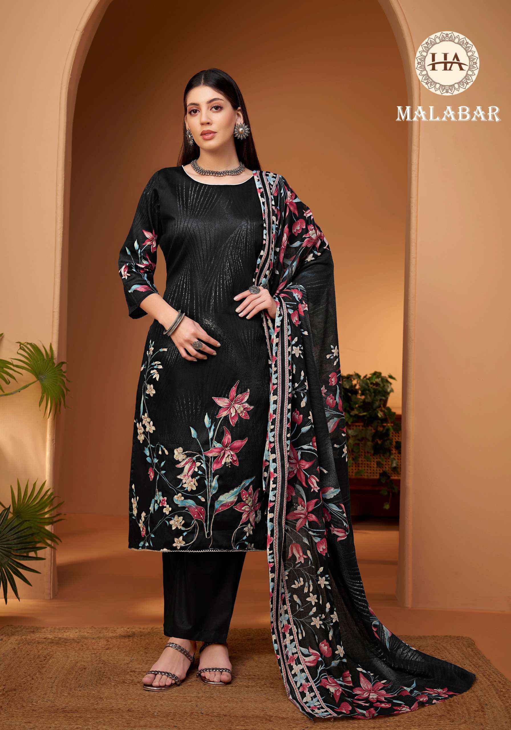 Harshit Fashion Malabar Jam Cotton Dress Material 6 pcs Catalogue