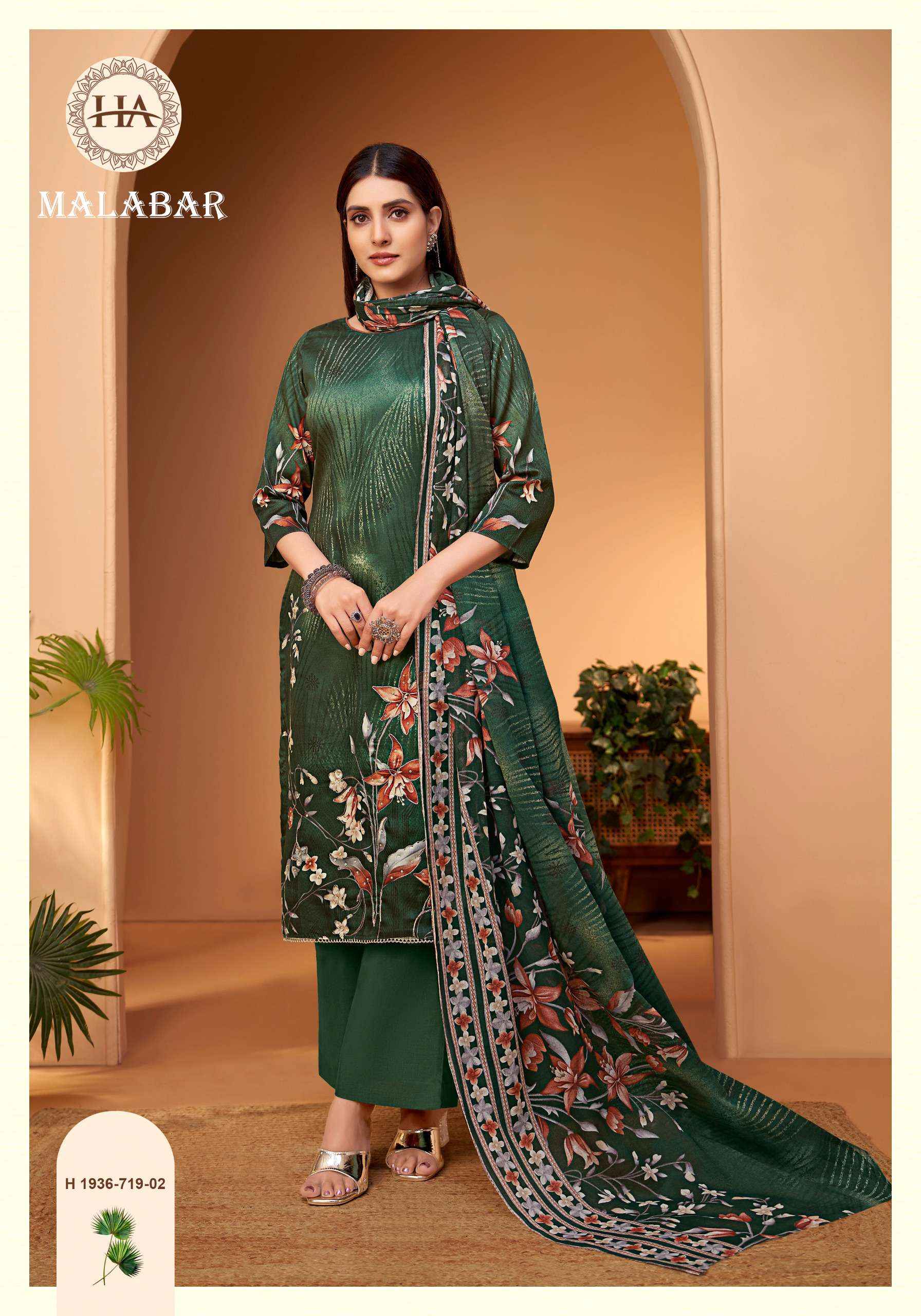 Harshit Fashion Malabar Jam Cotton Dress Material 6 pcs Catalogue