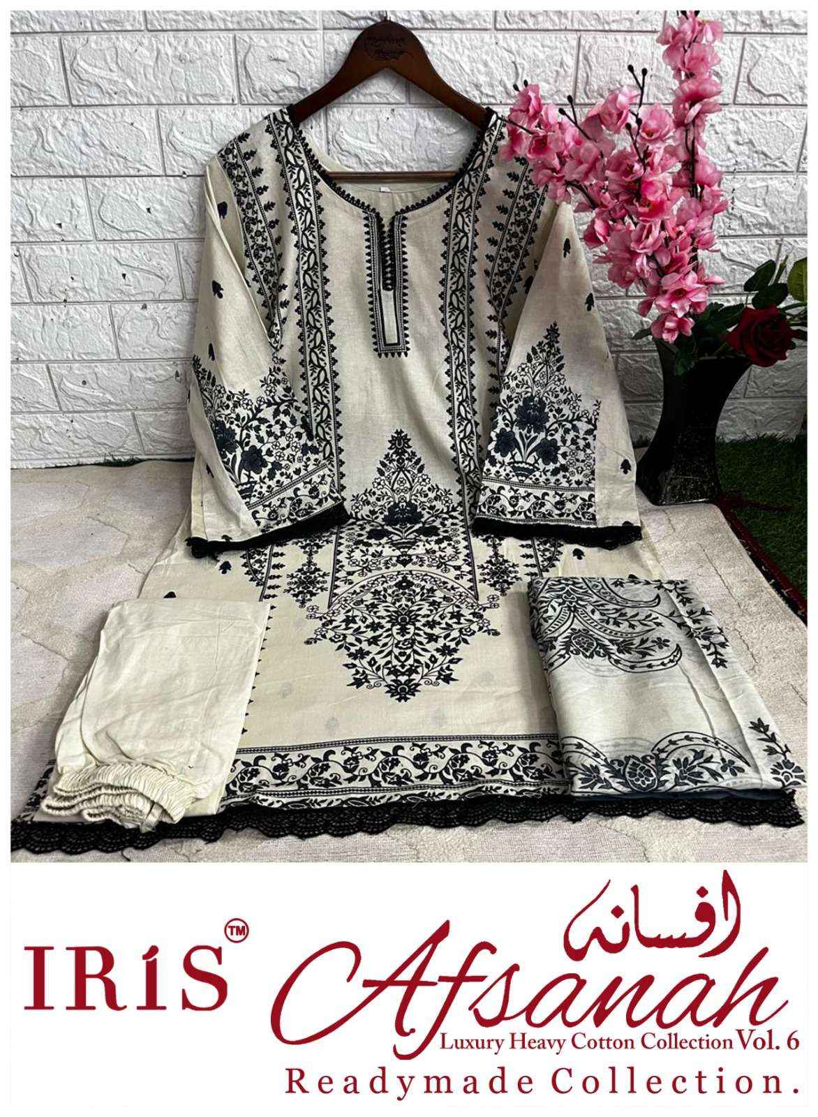 Iris Afsanah Vol 6 Readymade Cotton Dress Material 10 pcs Catalogue
