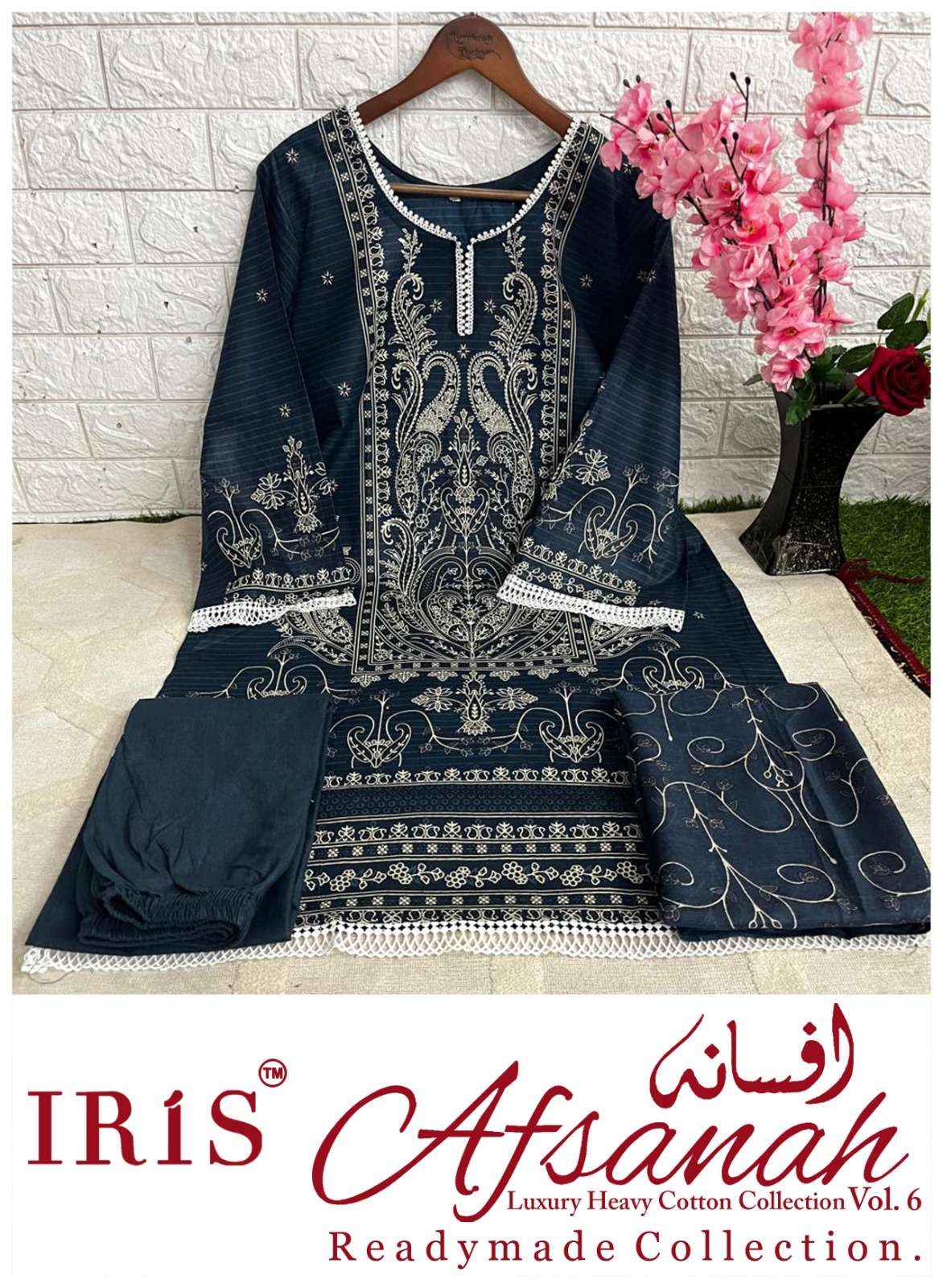 Iris Afsanah Vol 6 Readymade Cotton Dress Material 10 pcs Catalogue
