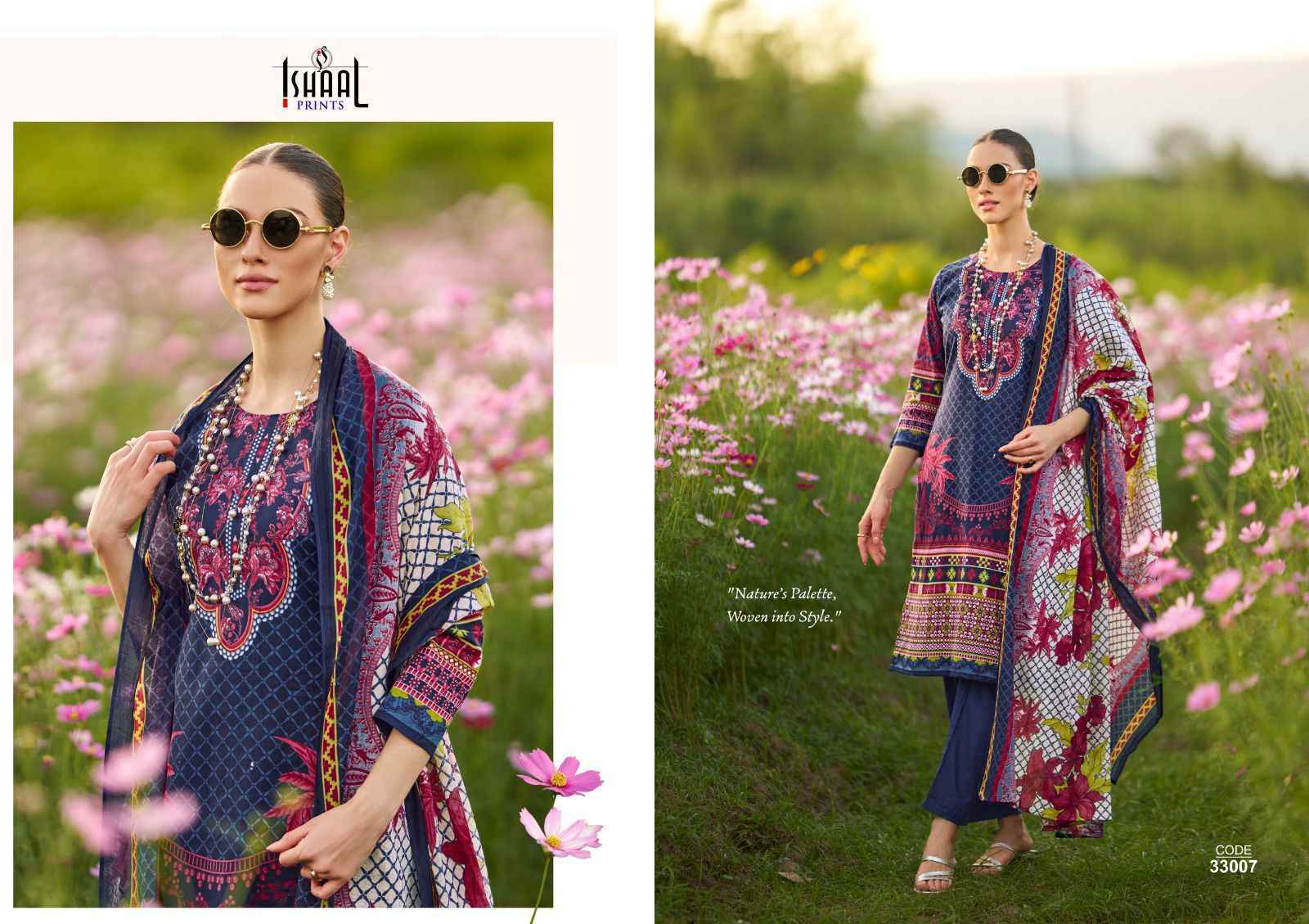 Ishaal Prints Gulmohar Vol 33 Lawn Dress Material 10 Pcs Catalouge