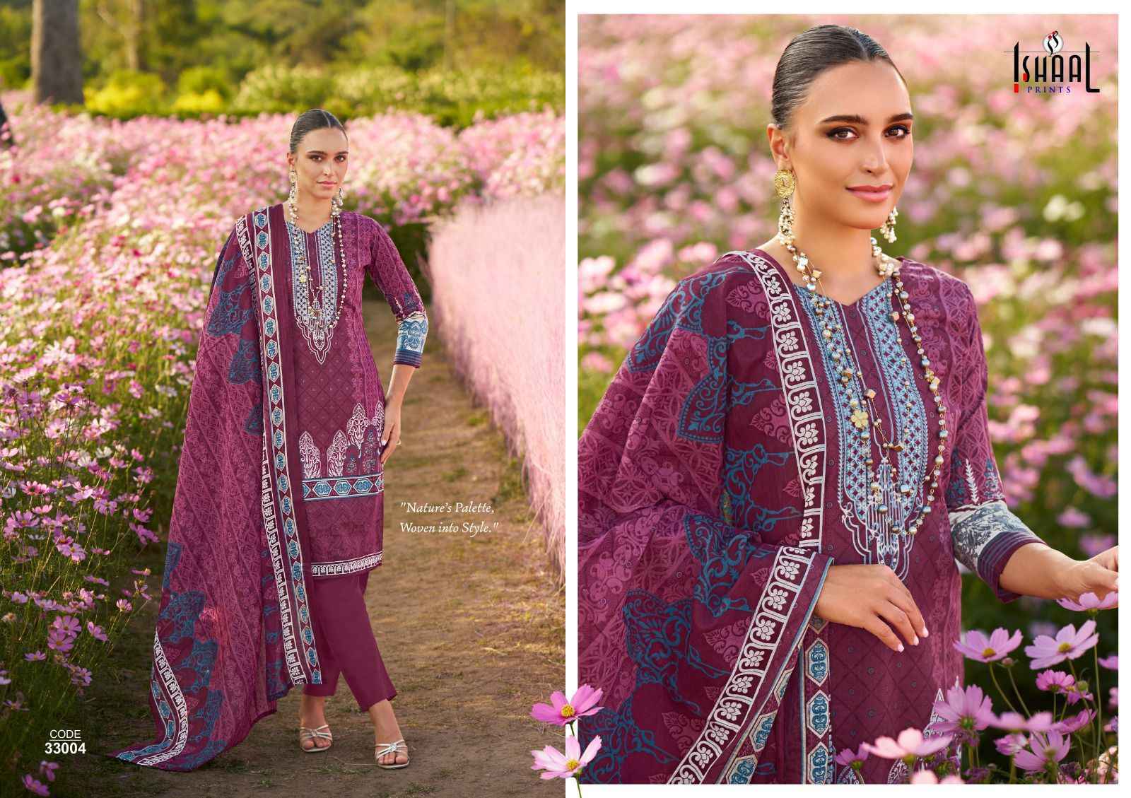 Ishaal Prints Gulmohar Vol 33 Lawn Dress Material 10 Pcs Catalouge